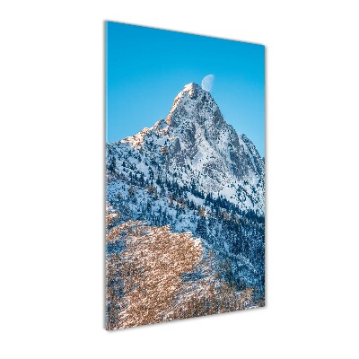 Fotocuadro de cristal elegante para hogar vertical Montañas Tatra de Giewont