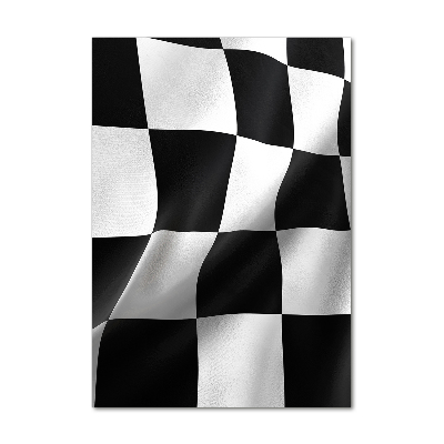 Cuadro de vidrio templado 4mm para pared vertical Bandera de meta