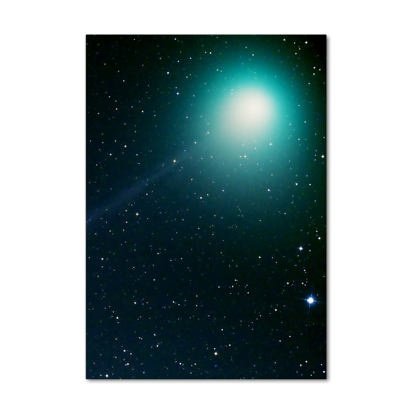 Cuadro de cristal moderno efecto brillo vertical Galaxia