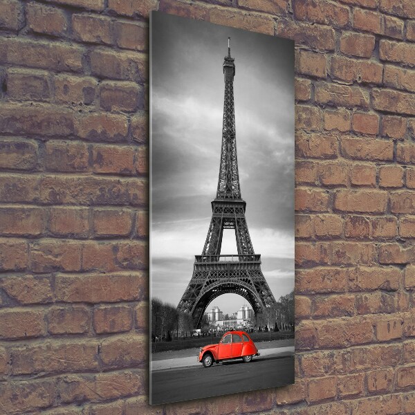 Cuadro de vidrio templado 4mm para pared vertical Torre Eiffel de París