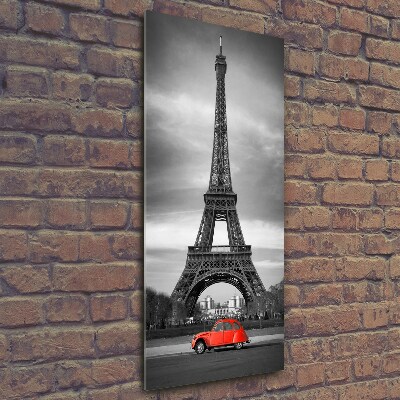 Cuadro de vidrio templado 4mm para pared vertical Torre Eiffel de París