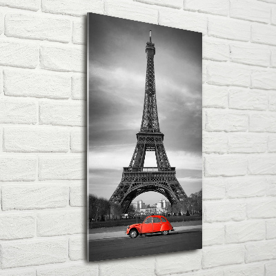 Cuadro de vidrio templado 4mm para pared vertical Torre Eiffel de París