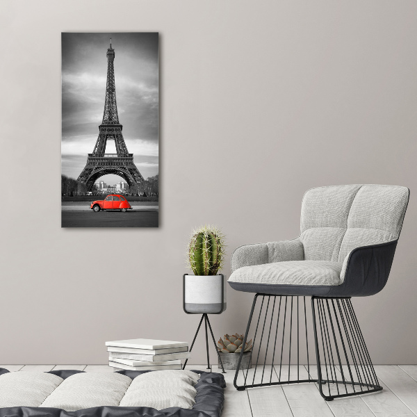 Cuadro de vidrio templado 4mm para pared vertical Torre Eiffel de París