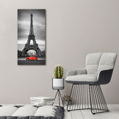 Cuadro de vidrio templado 4mm para pared vertical Torre Eiffel de París