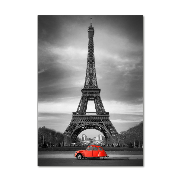 Cuadro de vidrio templado 4mm para pared vertical Torre Eiffel de París
