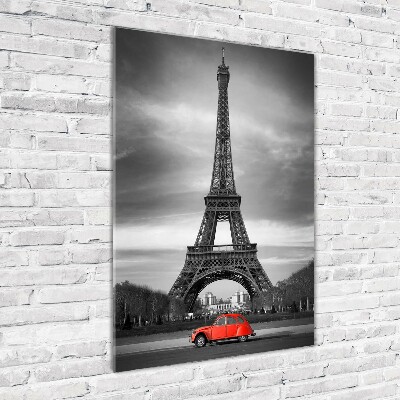 Cuadro de vidrio templado 4mm para pared vertical Torre Eiffel de París