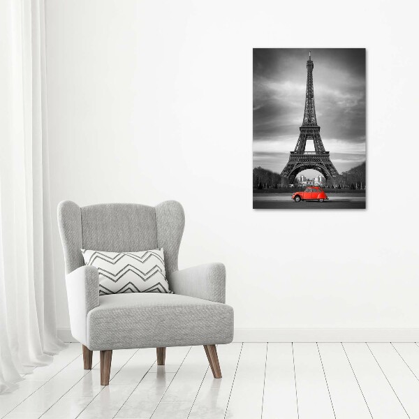 Cuadro de vidrio templado 4mm para pared vertical Torre Eiffel de París