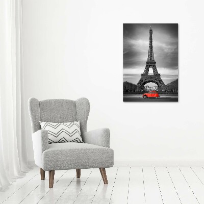 Cuadro de vidrio templado 4mm para pared vertical Torre Eiffel de París