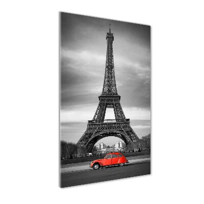 Cuadro de vidrio templado 4mm para pared vertical Torre Eiffel de París