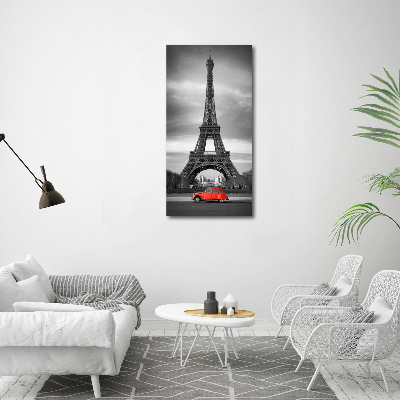 Cuadro de vidrio templado 4mm para pared vertical Torre Eiffel de París