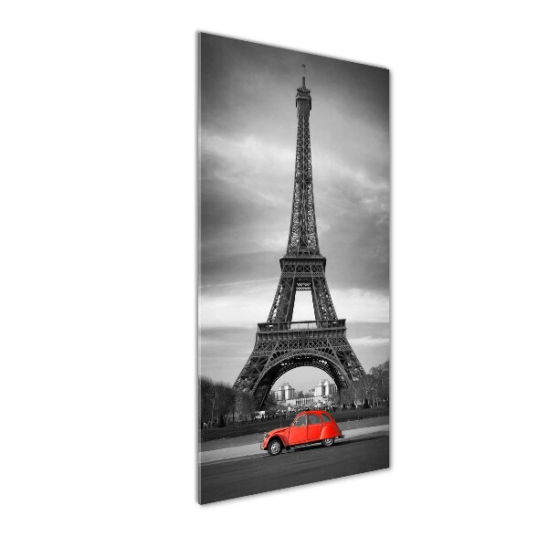 Cuadro de vidrio templado 4mm para pared vertical Torre Eiffel de París