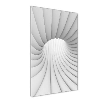 Cuadro de vidrio templado 4mm para pared vertical Túnel abstracto