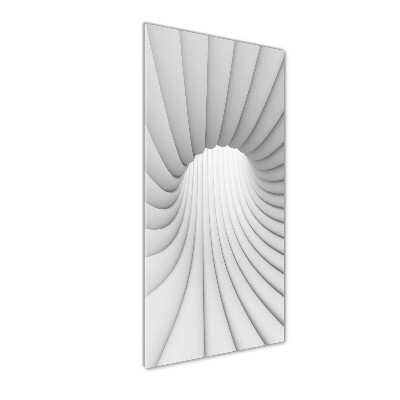 Cuadro de vidrio templado 4mm para pared vertical Túnel abstracto
