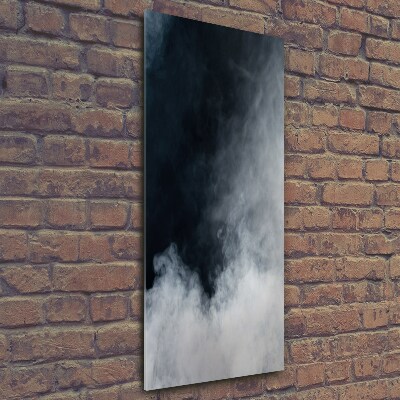 Fotocuadro de cristal elegante para hogar vertical Humo blanco