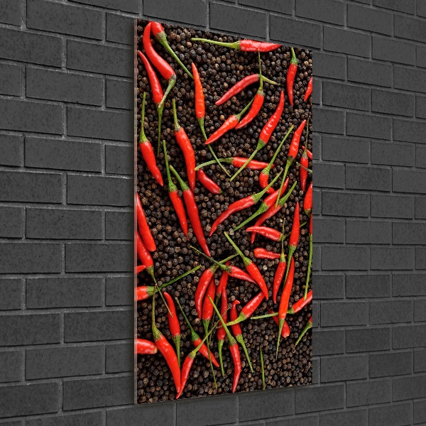 Cuadro de vidrio templado 4mm para pared vertical chiles