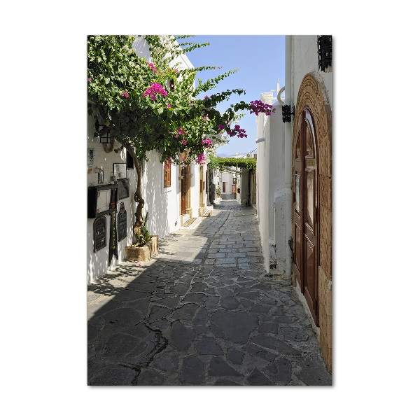 Cuadro de vidrio templado 4mm para pared vertical Un camino encantador