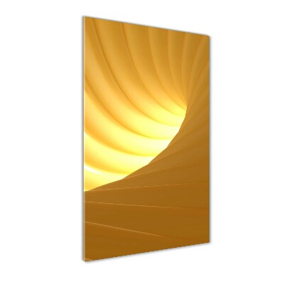 Cuadro de vidrio templado 4mm para pared vertical Vórtice abstracto