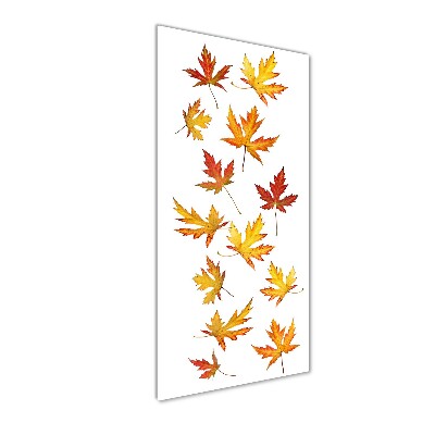 Cuadro de vidrio templado 4mm para pared vertical Hojas de otoño