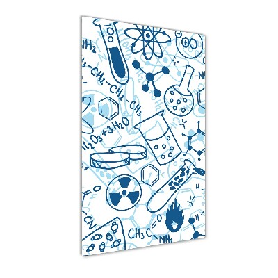 Fotocuadro de cristal elegante para hogar vertical Antecedentes de la química