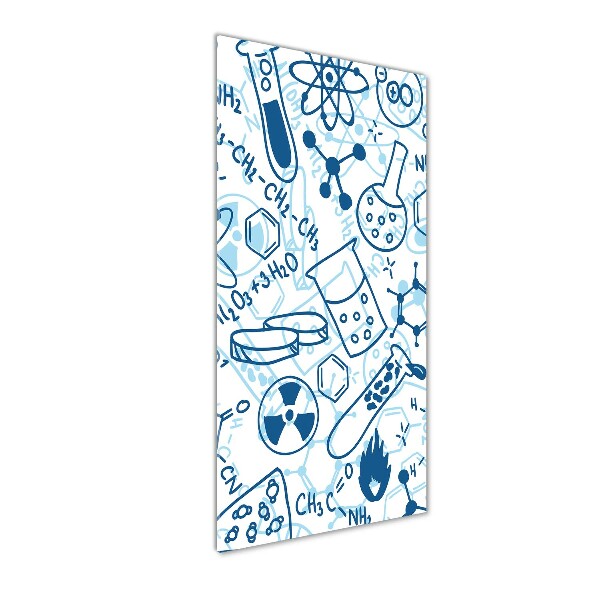 Fotocuadro de cristal elegante para hogar vertical Antecedentes de la química