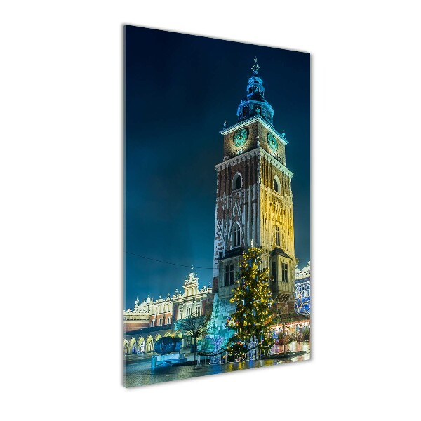 Cuadro decorativo en cristal con canto pulido vertical Cracovia, Polonia