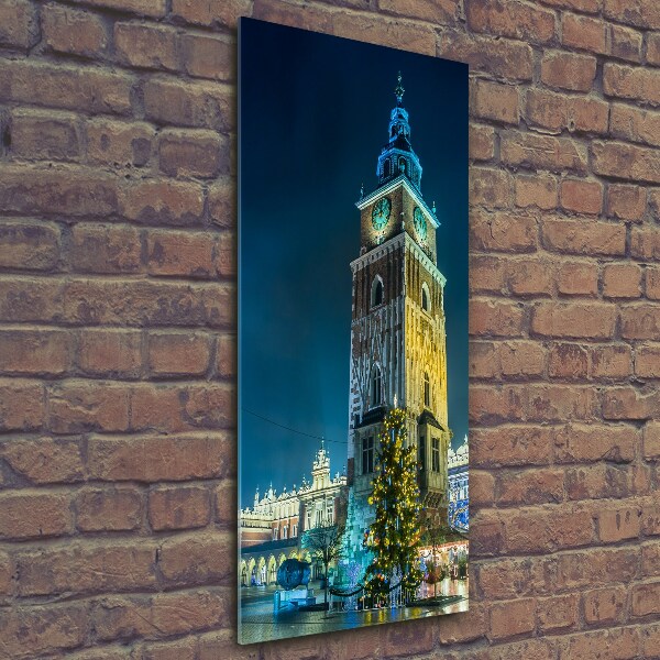 Cuadro decorativo en cristal con canto pulido vertical Cracovia, Polonia