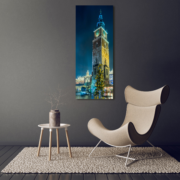 Cuadro decorativo en cristal con canto pulido vertical Cracovia, Polonia