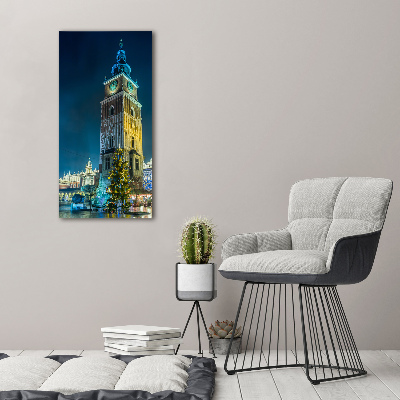 Cuadro decorativo en cristal con canto pulido vertical Cracovia, Polonia