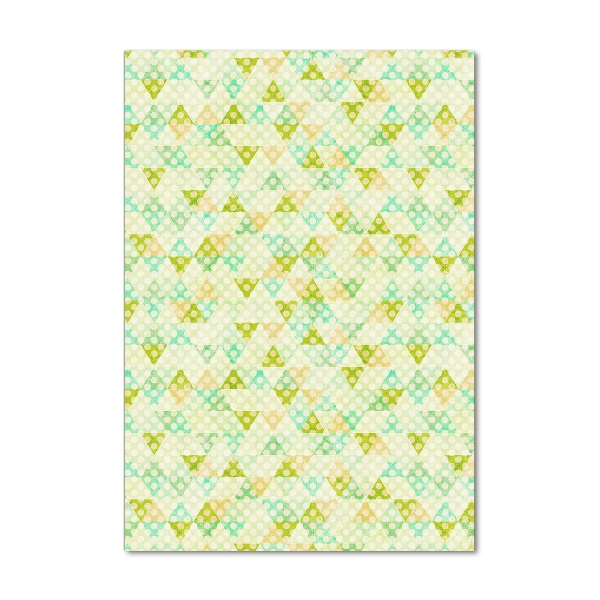 Fotocuadro de cristal elegante para hogar vertical Fondo geométrico