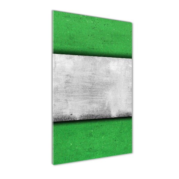 Cuadro de vidrio templado 4mm para pared vertical Muro verde