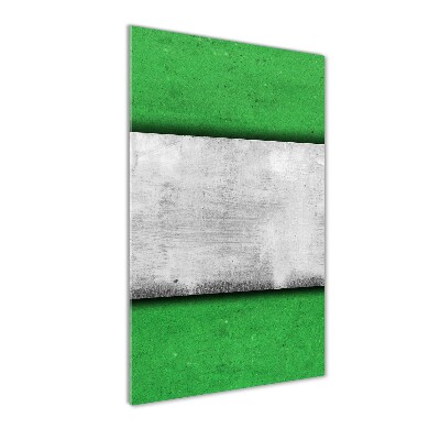 Cuadro de vidrio templado 4mm para pared vertical Muro verde