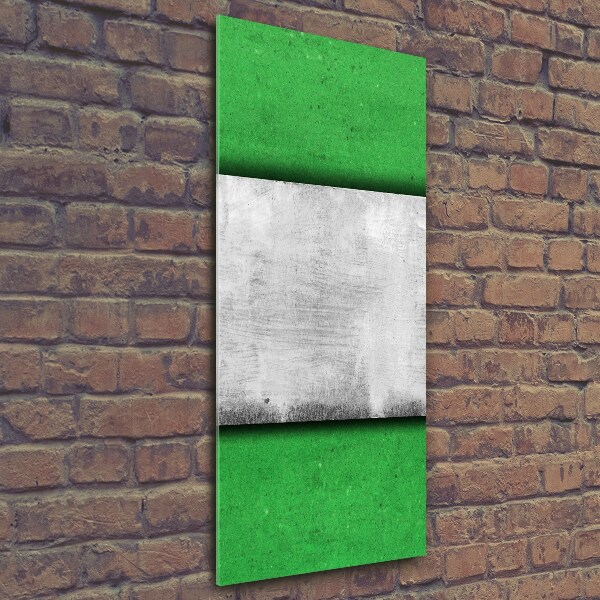 Cuadro de vidrio templado 4mm para pared vertical Muro verde