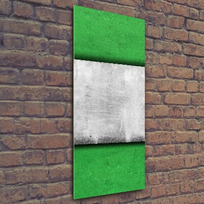 Cuadro de vidrio templado 4mm para pared vertical Muro verde