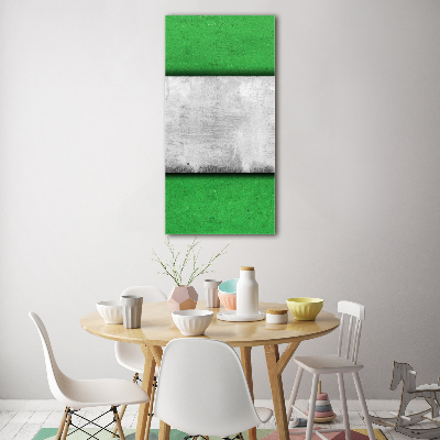 Cuadro de vidrio templado 4mm para pared vertical Muro verde