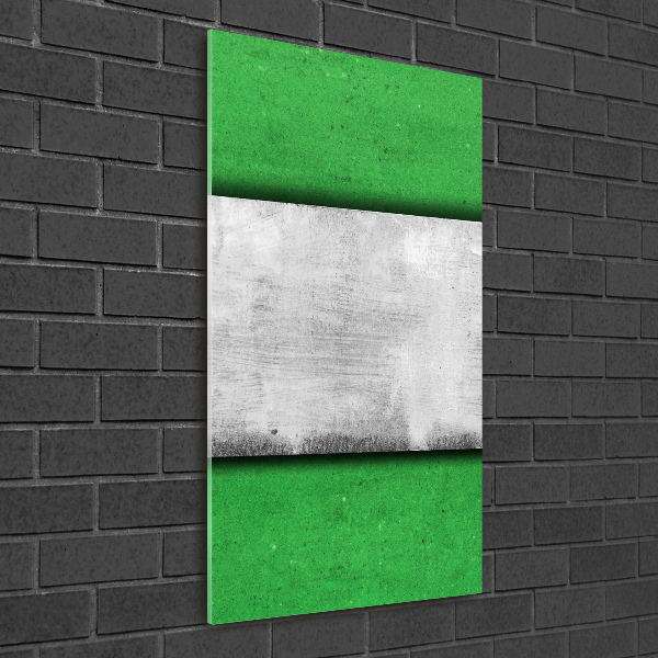 Cuadro de vidrio templado 4mm para pared vertical Muro verde
