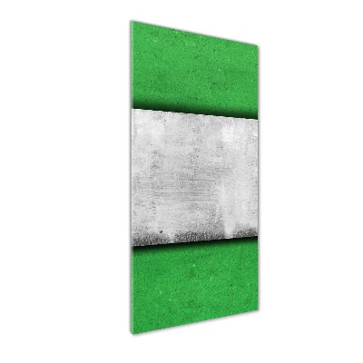 Cuadro de vidrio templado 4mm para pared vertical Muro verde