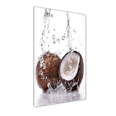 Cuadro decorativo en cristal con canto pulido vertical Coco