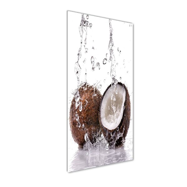Cuadro decorativo en cristal con canto pulido vertical Coco