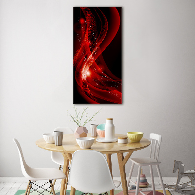 Cuadro decorativo en cristal con canto pulido vertical Fondo abstracto