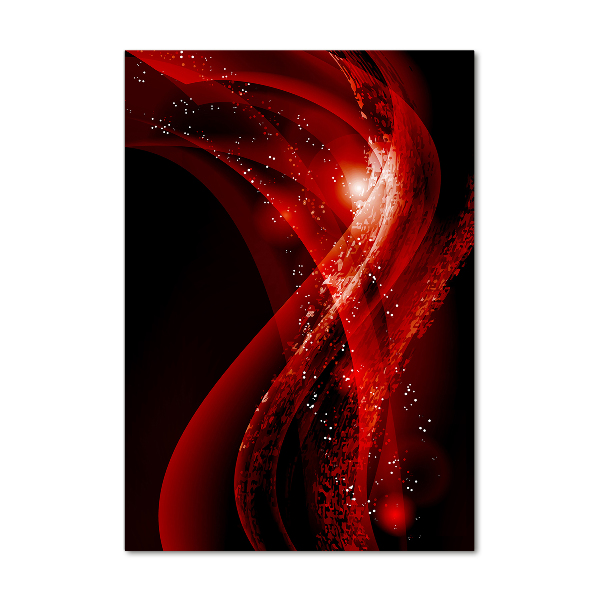 Cuadro decorativo en cristal con canto pulido vertical Fondo abstracto