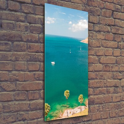 Cuadro de cristal moderno efecto brillo vertical Yates en Tailandia