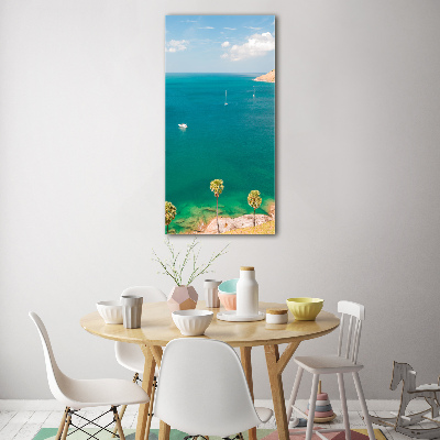 Cuadro de cristal moderno efecto brillo vertical Yates en Tailandia