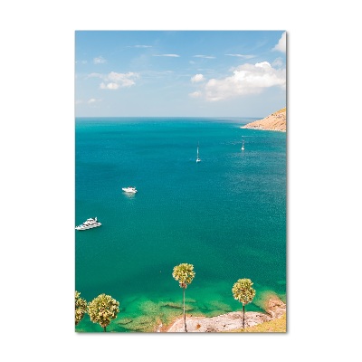 Cuadro de cristal moderno efecto brillo vertical Yates en Tailandia