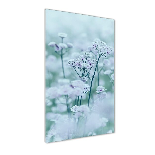 Cuadro decorativo en cristal con canto pulido vertical Chica del yugo