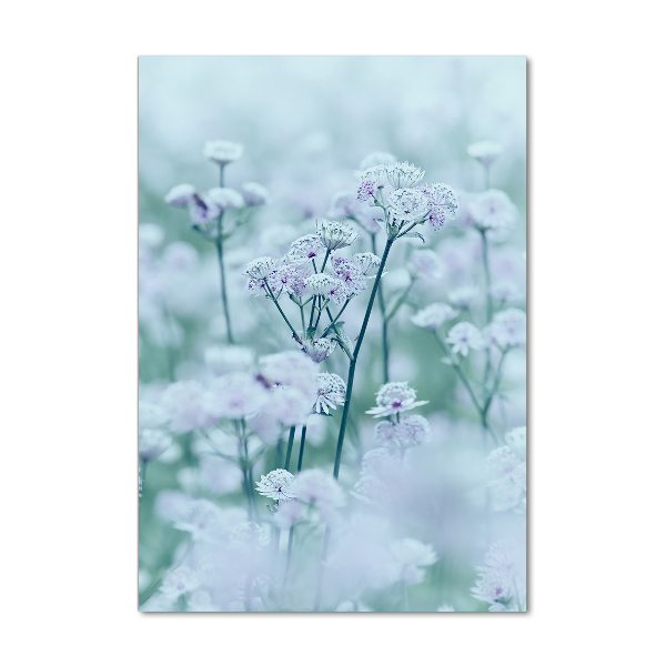 Cuadro decorativo en cristal con canto pulido vertical Chica del yugo