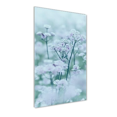 Cuadro decorativo en cristal con canto pulido vertical Chica del yugo