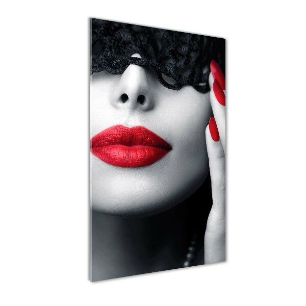 Cuadro de vidrio templado 4mm para pared vertical Máscara de encaje