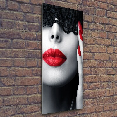 Cuadro de vidrio templado 4mm para pared vertical Máscara de encaje