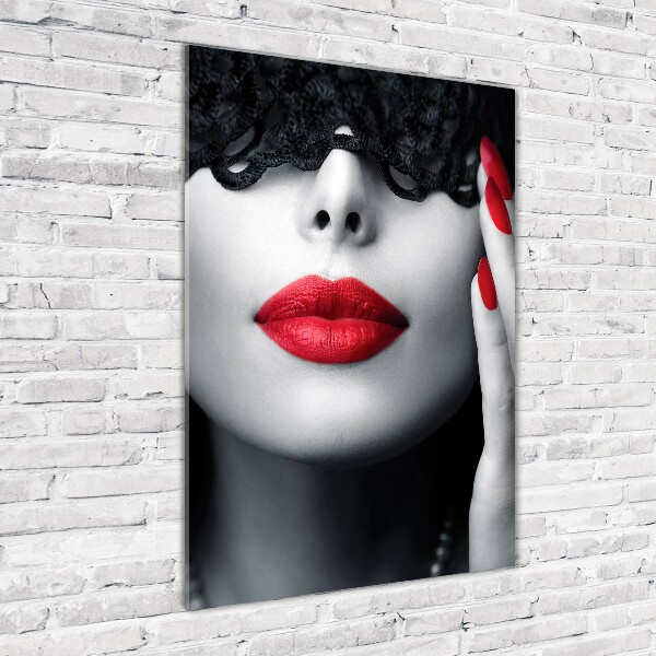 Cuadro de vidrio templado 4mm para pared vertical Máscara de encaje