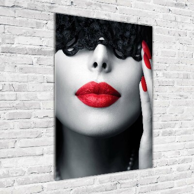 Cuadro de vidrio templado 4mm para pared vertical Máscara de encaje